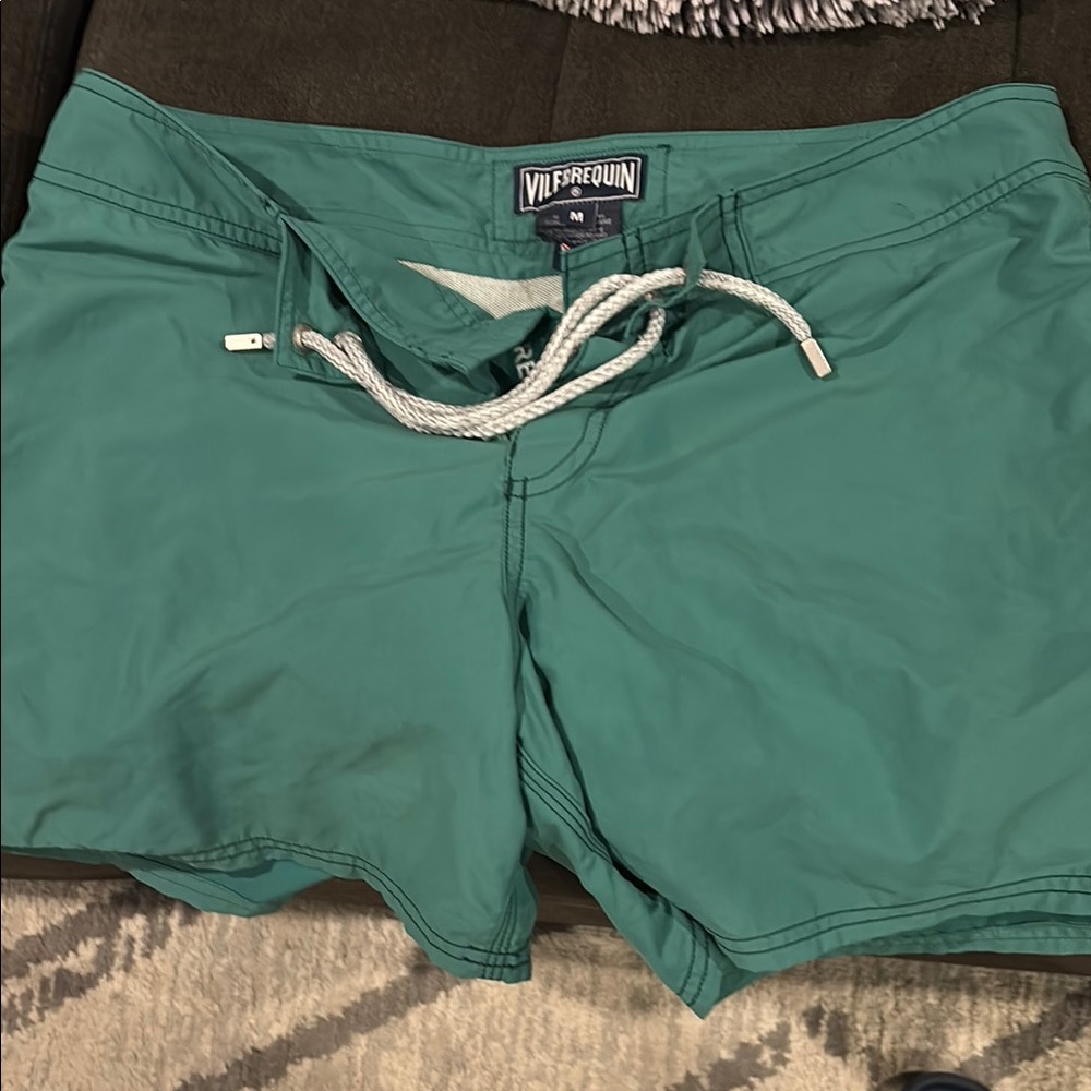 Vilebrequin Green Cargo Shorts Lightweight Quick-Dry